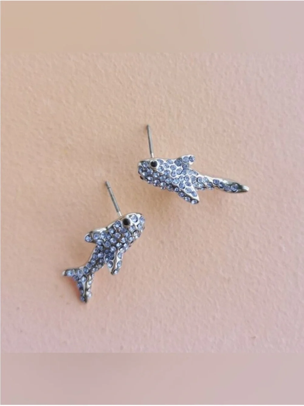 Kate Spade New York California Dreaming Pavé Shark Stud Earrings